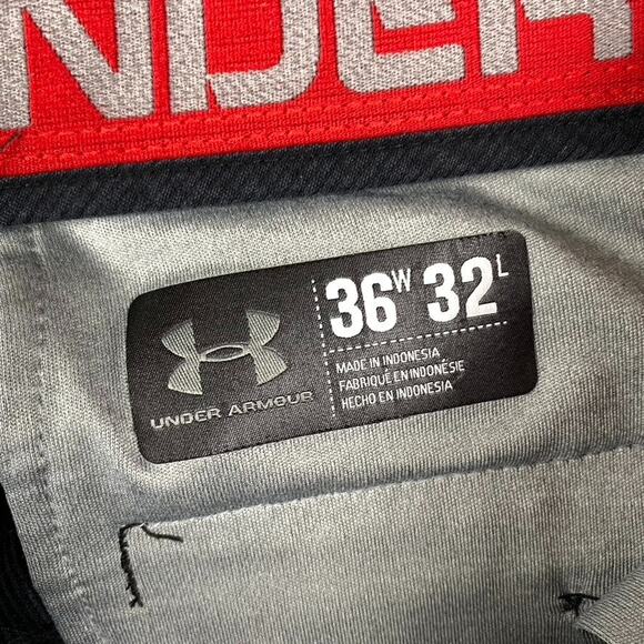 Under Armour Micro Corduroy Chino Pants Men's 36x32 Navy Athletic Golf Causal - Picture 6 of 10